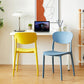 Sedia da pranzo in plastica per finitura opaca scandinava