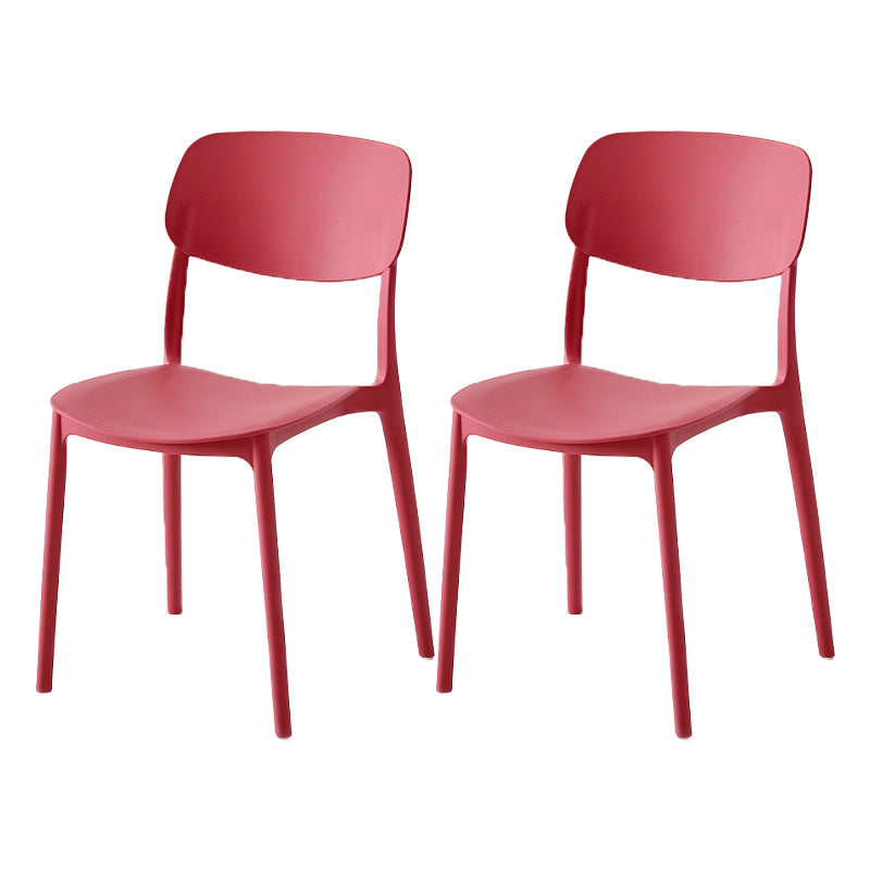 Sedia da pranzo in plastica per finitura opaca scandinava