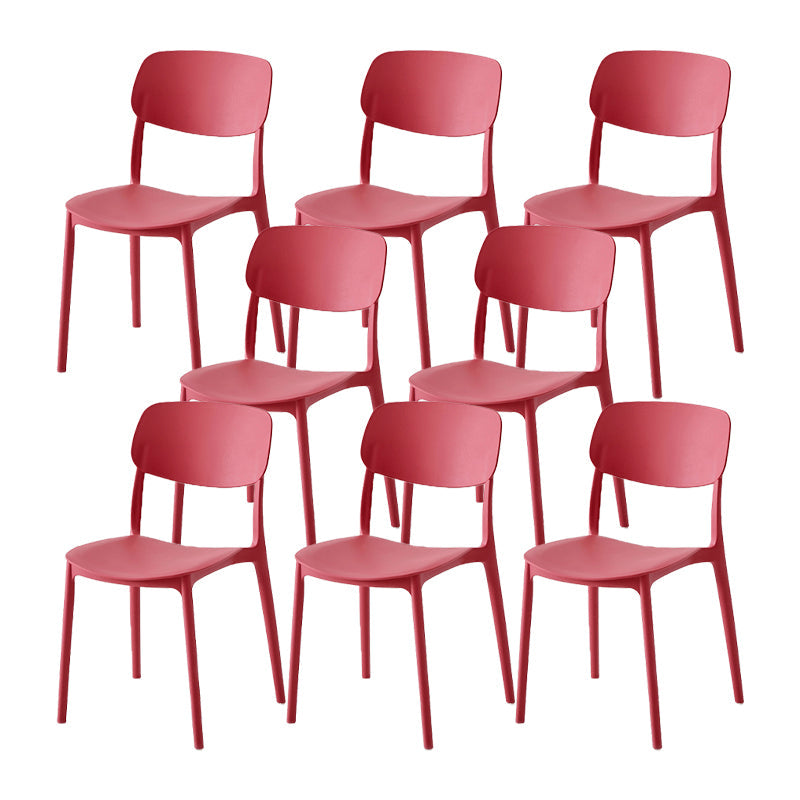 Sedia da pranzo in plastica per finitura opaca scandinava