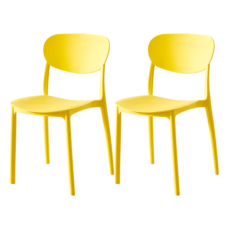 Sedia da pranzo in plastica per finitura opaca scandinava