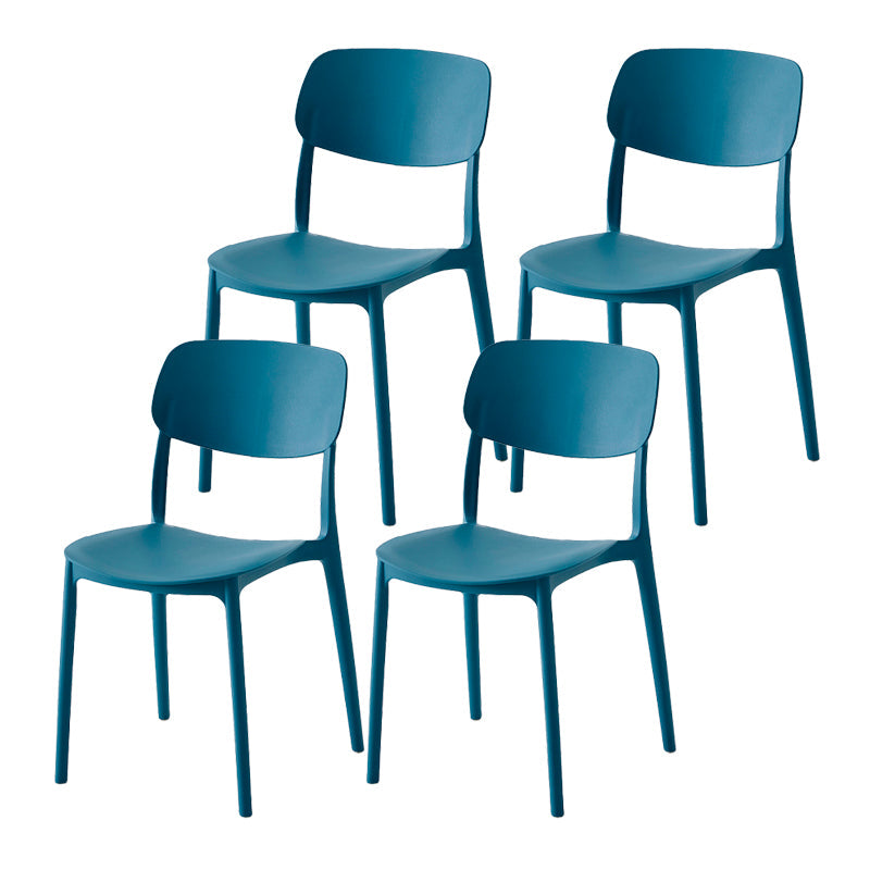 Sedia da pranzo in plastica per finitura opaca scandinava