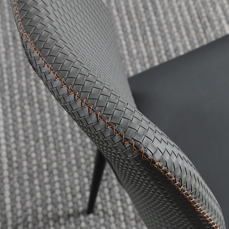 Sedie in stile contemporaneo sedie senza braccia per cucina con gambe metalliche