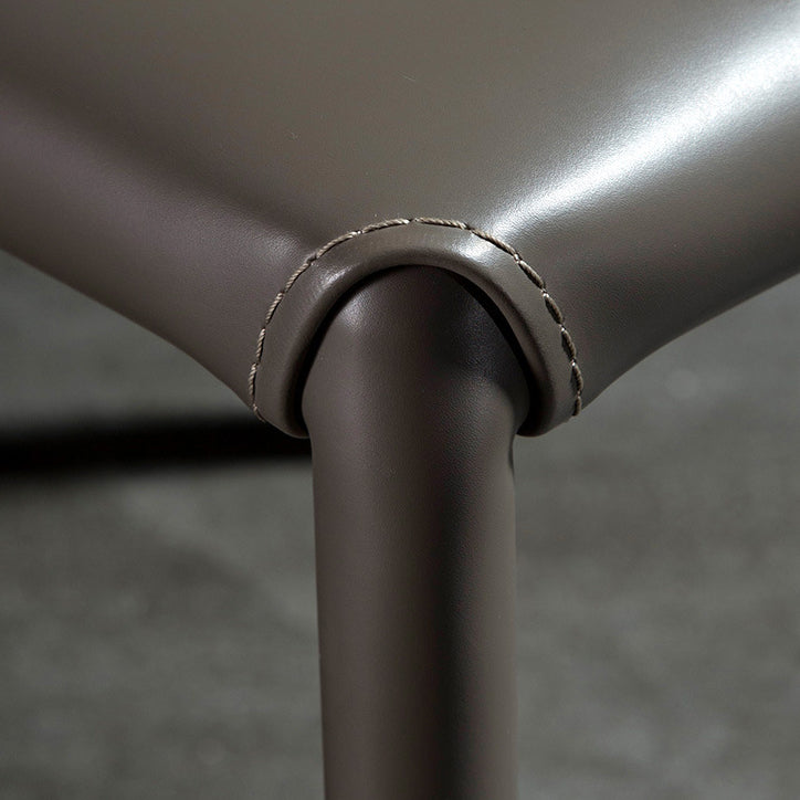 Sedie contemporanee sedie senza braccia per cucina con gambe metalliche