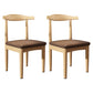 Modern Restaurant Open Back Side Chair Matte Finish Upholstered Dining Chair