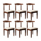 Modern Restaurant Open Back Side Chair Matte Finish Upholstered Dining Chair