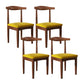 Modern Restaurant Open Back Side Chair Matte Finish Upholstered Dining Chair