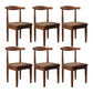 Modern Restaurant Open Back Side Chair Matte Finish Upholstered Dining Chair