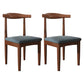 Modern Restaurant Open Back Side Chair Matte Finish Upholstered Dining Chair