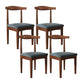 Modern Restaurant Open Back Side Chair Matte Finish Upholstered Dining Chair