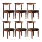 Modern Restaurant Open Back Side Chair Matte Finish Upholstered Dining Chair