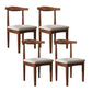 Modern Restaurant Open Back Side Chair Matte Finish Upholstered Dining Chair