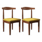 Modern Restaurant Open Back Side Chair Matte Finish Upholstered Dining Chair