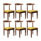 Modern Restaurant Open Back Side Chair Matte Finish Upholstered Dining Chair