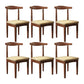 Modern Restaurant Open Back Side Chair Matte Finish Upholstered Dining Chair