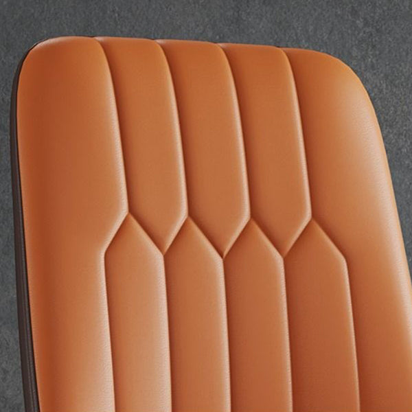 Sedia laterale in pelle moderna per finitura opaca sedia da pranzo solida