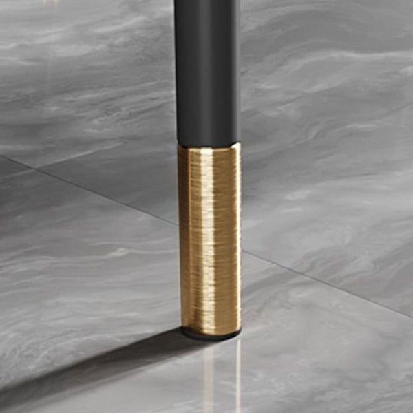 Sedia laterale in pelle moderna per finitura opaca sedia da pranzo solida