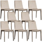Designer Style Matte Finish Leather Side Chair Solid Back Home Dining Chair Light Khaki 8 Piece Set Clearhalo 'Dining Chairs' 'Dining Tables & Seating' 'dining_chair' 'furn' 'furn_dining_chair' 'Furniture' 'Kitchen & Dining Furniture' 5247397