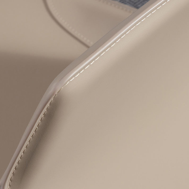 Designer Style Matte Finish Leather Side Chair Home Solid Back Dining Chair Clearhalo 'Dining Chairs' 'Dining Tables & Seating' 'dining_chair' 'furn' 'furn_dining_chair' 'Furniture' 'Kitchen & Dining Furniture' 5247422