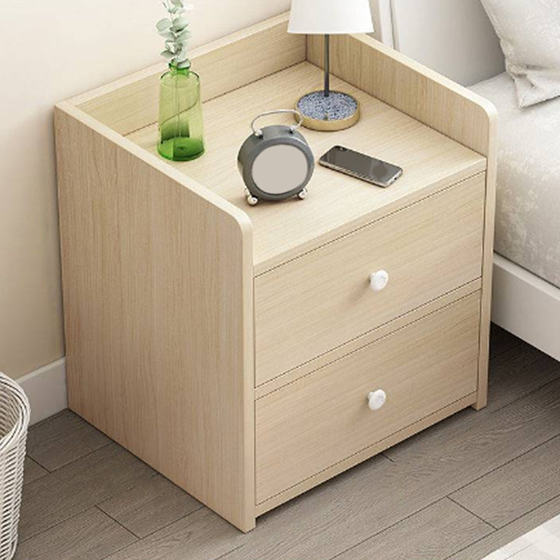 Hölzerne Nachttisch mit 12 "breitem Nachttisch mit Schubladen und Regal