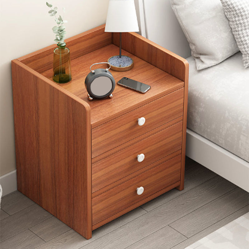 Hölzerne Nachttisch mit 12 "breitem Nachttisch mit Schubladen und Regal