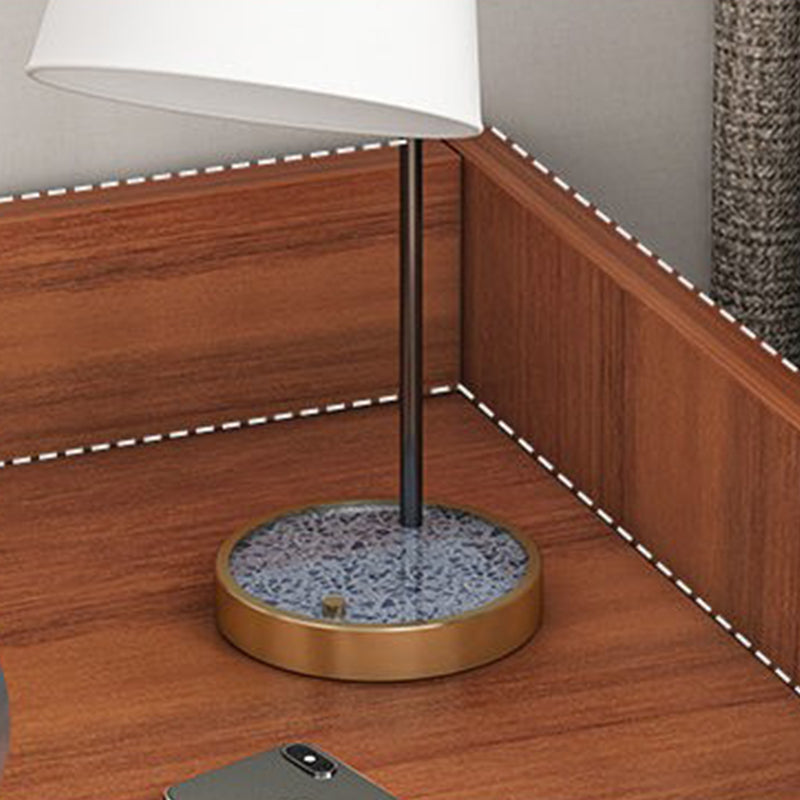 Hölzerne Nachttisch mit 12 "breitem Nachttisch mit Schubladen und Regal