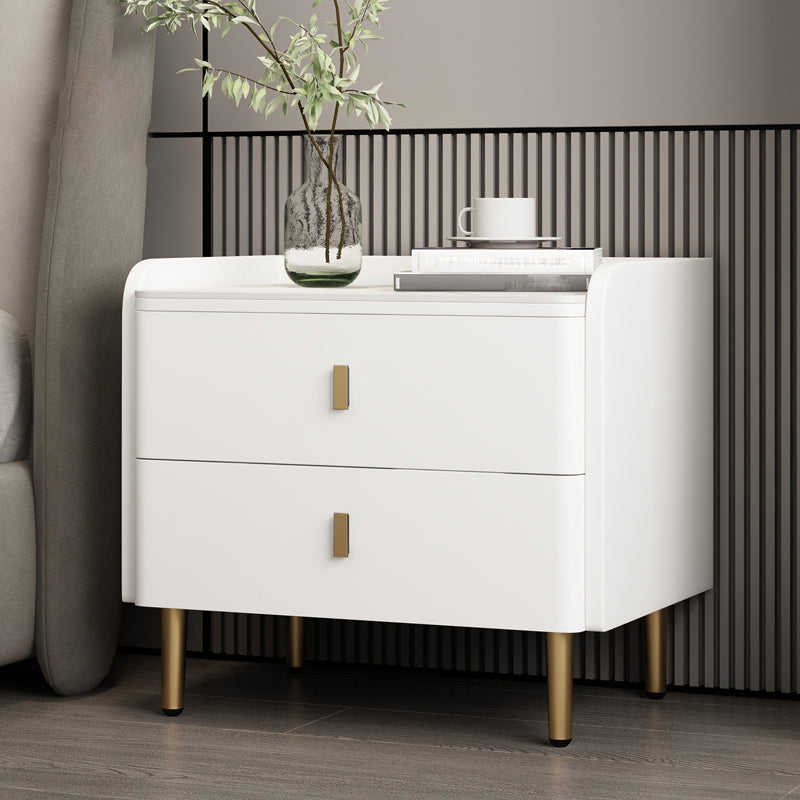 Nachtkastje met laden 19 "hoog houten bed nachtkastje met benen