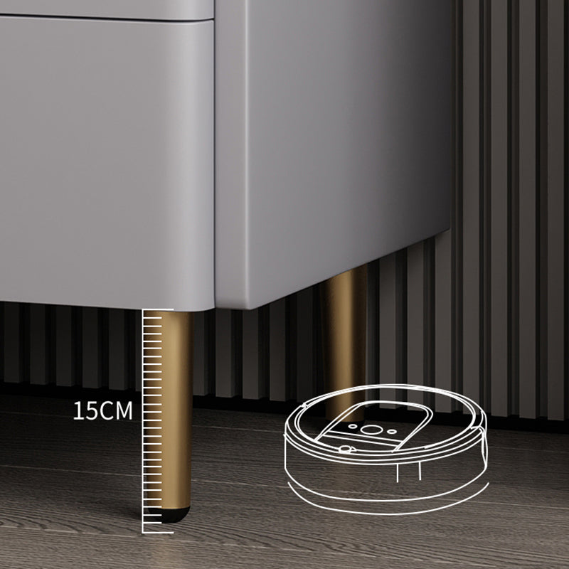 Nachtkastje met laden 19 "hoog houten bed nachtkastje met benen