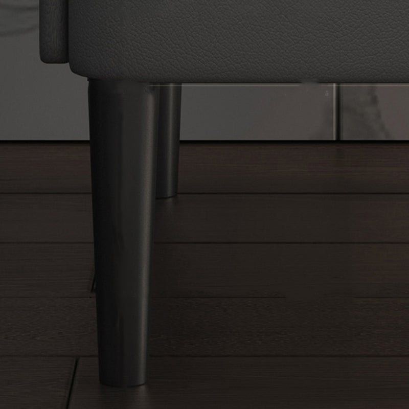 Malcada de noche glamorosa con 4 patas 21.65 "de altura 2 - mesa de noche de piedra de cajón