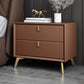 Two - Drawer Nightstand 18-inch Modern Solid Wood Bedside Cabinet
