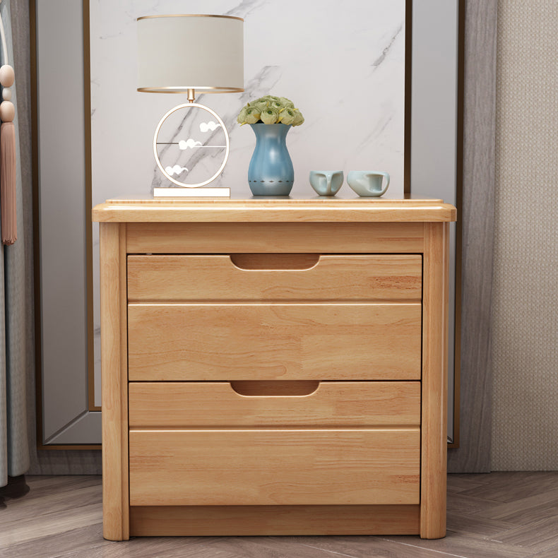 Mesa nocturna contemporánea de madera de madera sólida de espresso de 20 "