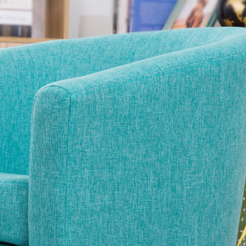 Faux Leather Accent Chair 28.34" L x 28.34" W x 25.59" H Barrel Chair Clearhalo 'Accent Chairs' 'accent_chairs' 'Chairs & Seating' 'furn' 'furn_accent_chairs' 'Furniture' 'Living Room Furniture' 5247700