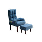 Fabric Convertible Chair Modern Biscuit Back Chair for Bedroom