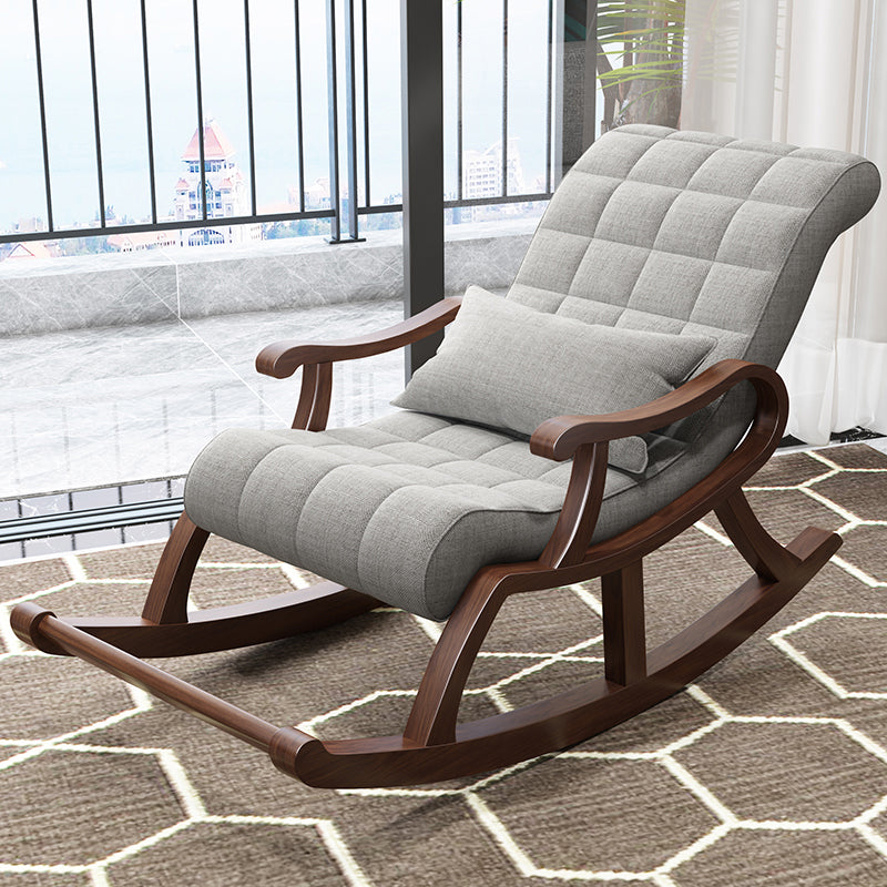 26.37 "L x 49.21" W x 35.03 "H Accent stoel Solid Wood Lounge Chair
