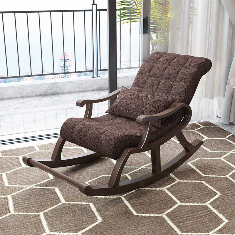 26.37 "L x 49.21" W x 35.03 "H Accent stoel Solid Wood Lounge Chair