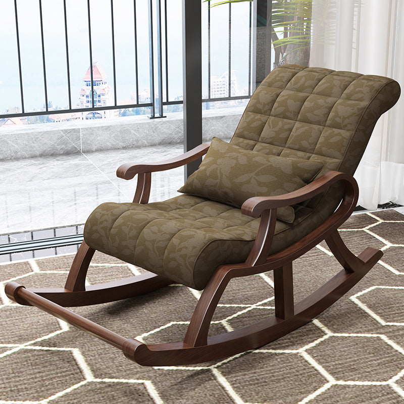 26.37 "L x 49.21" W x 35.03 "H Accent stoel Solid Wood Lounge Chair