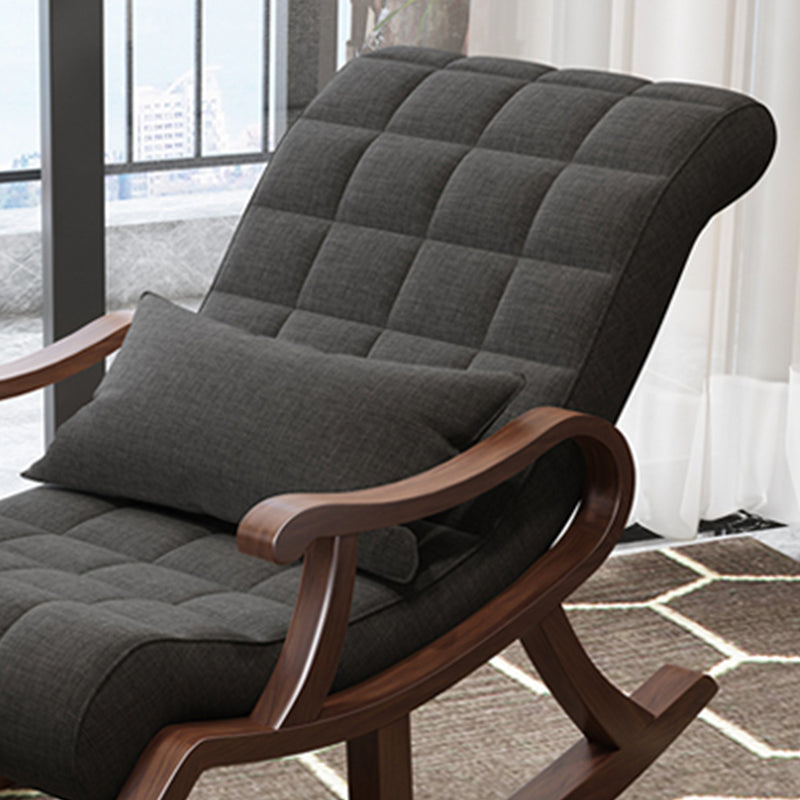 26.37 "L x 49.21" W x 35.03 "H Accent stoel Solid Wood Lounge Chair