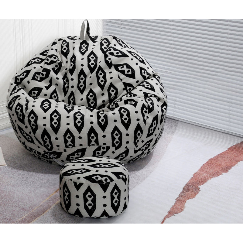 Chaise rond sans bras sans arme avec Ottomans pour le salon