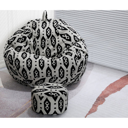 Chaise rond sans bras sans arme avec Ottomans pour le salon