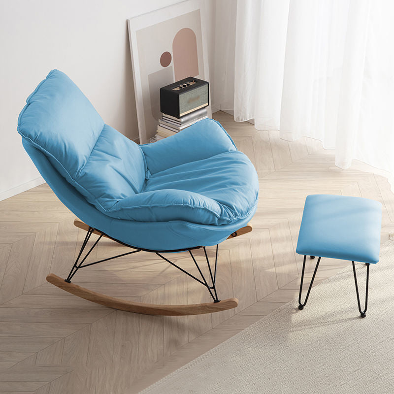 26,77 "l x 37,40" W x 32.28 "Hux in pelle sedia in pelle con cuscini rimovibili