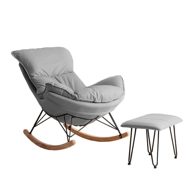 26,77 "l x 37,40" W x 32.28 "Hux in pelle sedia in pelle con cuscini rimovibili