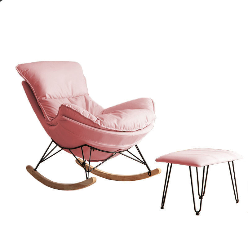 26,77 "l x 37,40" W x 32.28 "Hux in pelle sedia in pelle con cuscini rimovibili