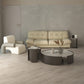 Modern Style White/black Rock Slab Top Round Metal Craft Coffee Table Clearhalo 'Coffee & Accent Tables' 'Coffee Tables' 'coffee_tables' 'furn' 'furn_coffee_tables' 'Furniture' 'Living Room Furniture' 5248053