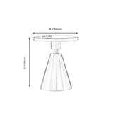 Modern Marble Round Sofa Side Accent Table Metal Side End Table