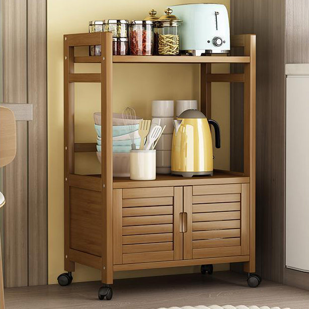 Server per case per case da pranzo in legno fabbricato marrone con porta