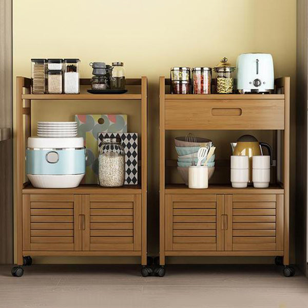 Server per case per case da pranzo in legno fabbricato marrone con porta