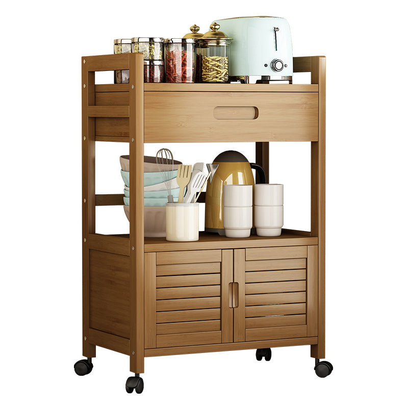 Server per case per case da pranzo in legno fabbricato marrone con porta