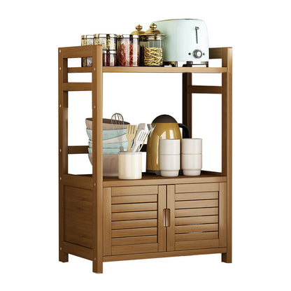 Server per case per case da pranzo in legno fabbricato marrone con porta