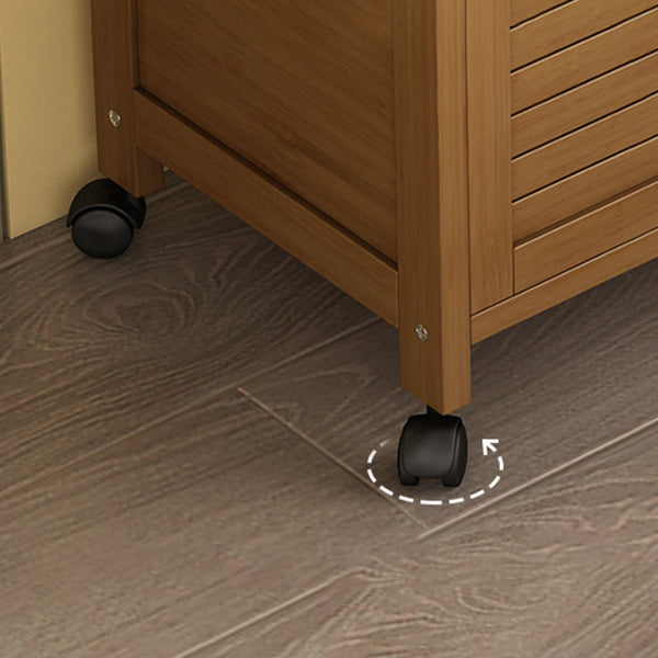 Server per case per case da pranzo in legno fabbricato marrone con porta