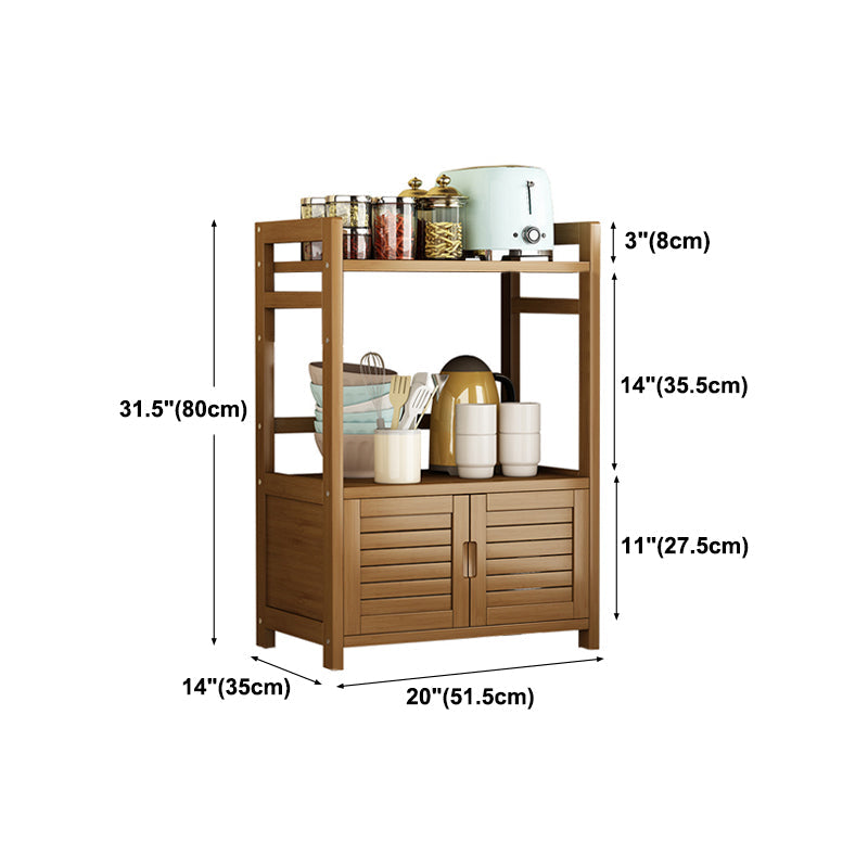 Server per case per case da pranzo in legno fabbricato marrone con porta
