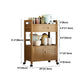 Server per case per case da pranzo in legno fabbricato marrone con porta